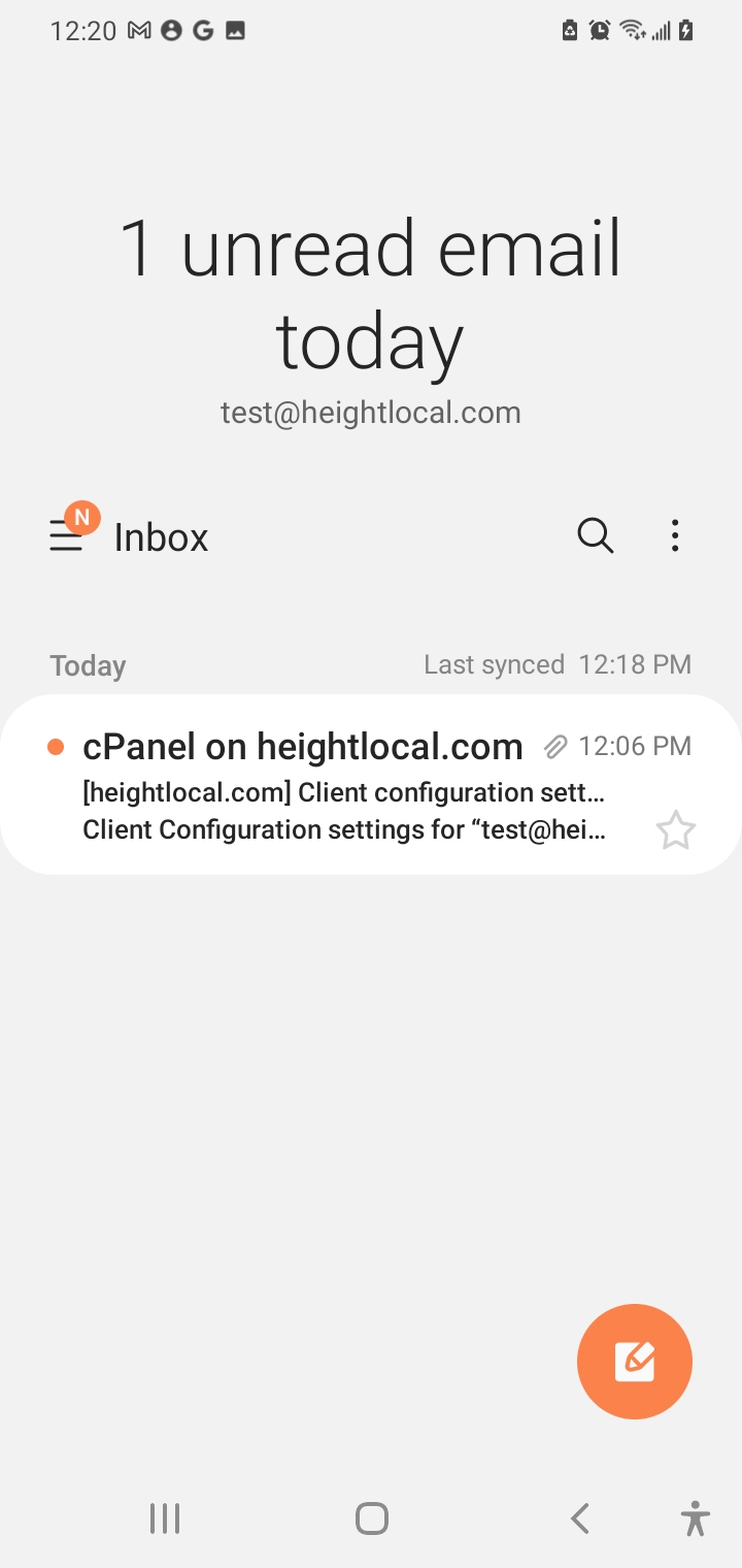 View Email Settings on Android Knewedge LLC